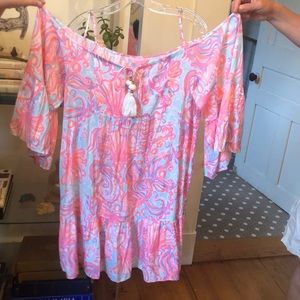 Lilly Pulitzer off the shoulder dress